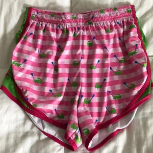Chill Life Lacrosse Shorts size large pink alligators